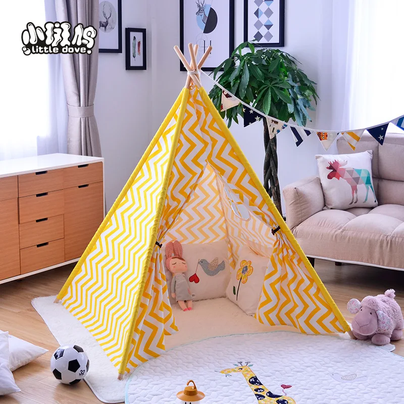 

Small Turtledove Indian Tent 100% Cotton Canvas KID'S Tent Game House Export KID'S Tent