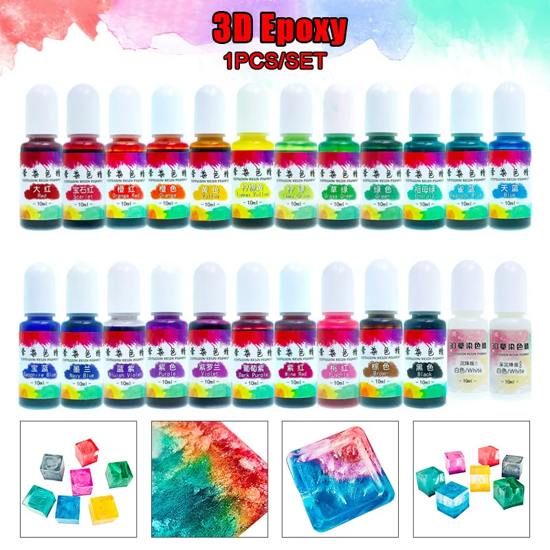 

Resin Dye Highly Concentrated Epoxy Resin Colorant for DIY Jewelry Making Supplies Resin Coloring Art for Paint Crafts LE66