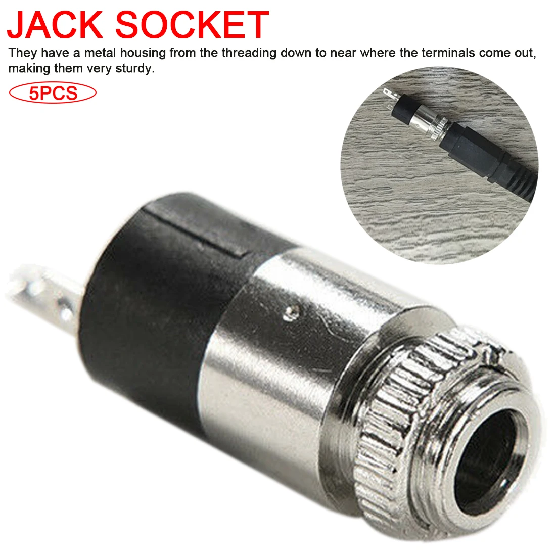 

5PCS Microphone Studio PJ392 Stereo Female Sockect Jack 3.5 Audio Headphone Connector 3.5mm Stereo Headphone