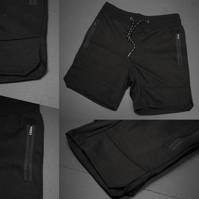 Vogue Newest Vogues Fashion Pop Men Shorts For Summer Casual Fitness Pants Men Casual Solid 3colors Shorts