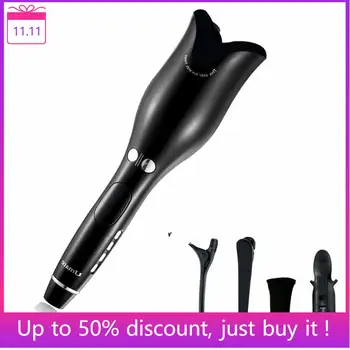 

Professional Hair Curler Automatic Iron Curling Wand Rotating Curler Salon LCD Screen Air Curling Wand Hair Styling Tools