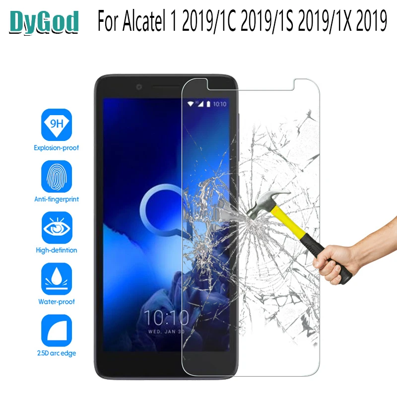 

For Alcatel 1X 2019/1 2019 Tempered Glass Film Screen Protector Mobile Accessories For Alcatel 1C 2019/1S 2019 Anti-shatter Film