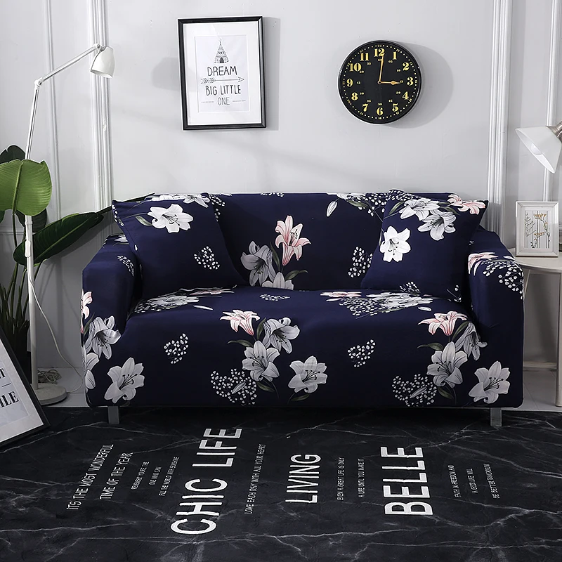 Чехол для дивана с цветочным принтом, спандекс, все включено, плотный чехол для дивана для гостиной, эластичный чехол для дивана для кресел