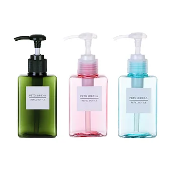 

100ml Plastic Cosmetic Containers with Pump Empty Cream Dispensers Refillable Lotion Bottles WB2192