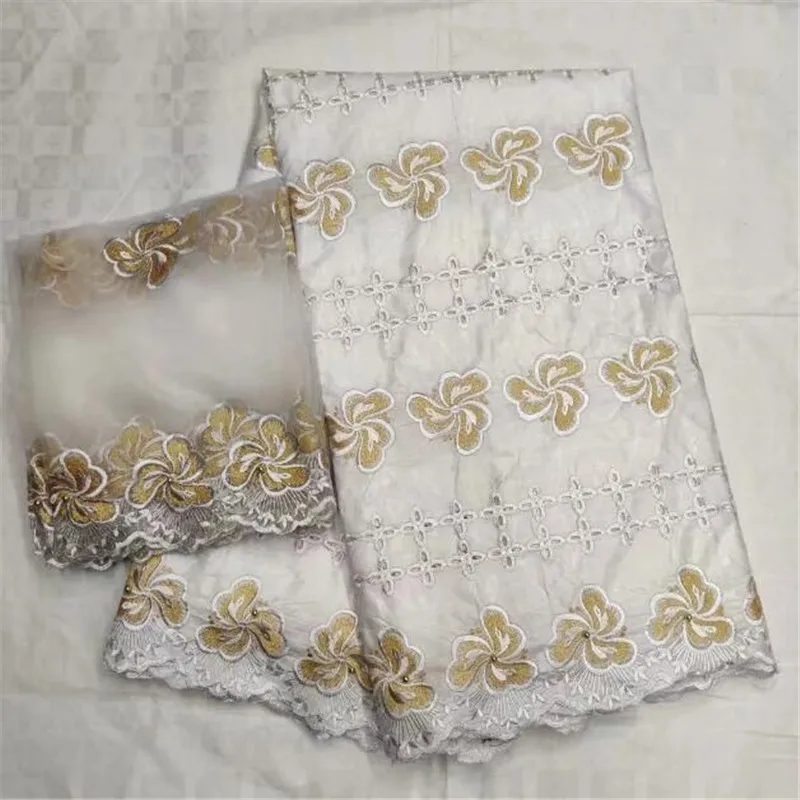 

bazin riche getz fabic Brocade fabric African bazin Lace with beads bazin matching blouse 7yards/set