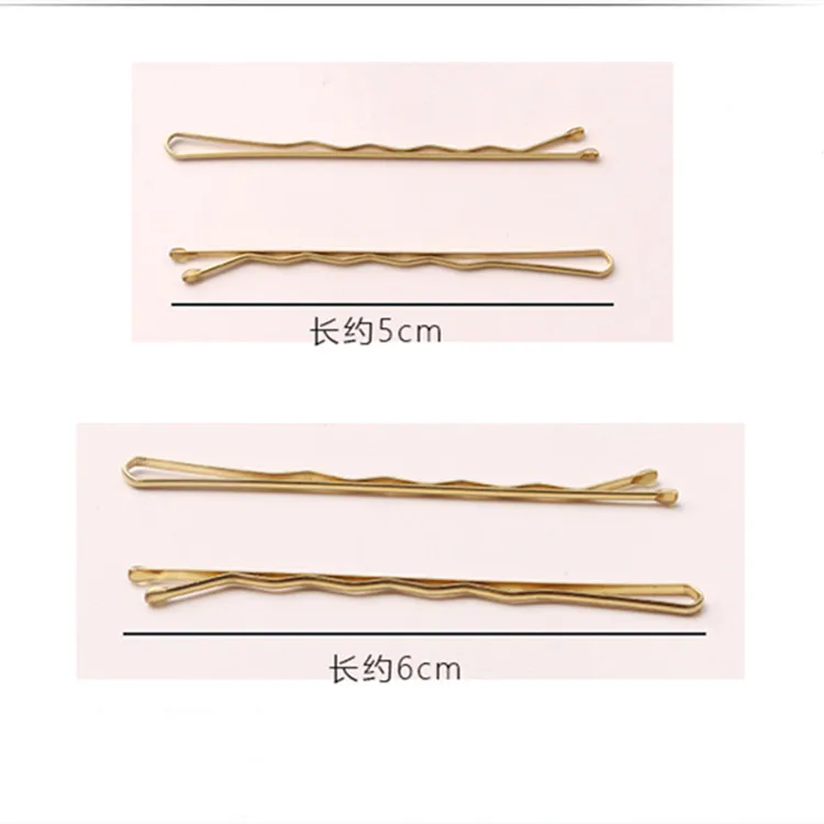 40pcs/set 5/6cm Gold Hair Clips Spiral Bobby Pins Color Hairpins for Women Girls Hair Styling Accessories Metal Barrettes