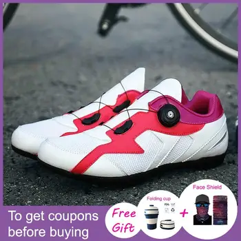 

2020 New Road Cycling Shoes Non-Locking Soprt Bike Shoes Lovers Shoes Breathable Durable Bicycle Riding Shoes Ciclismo Shoes