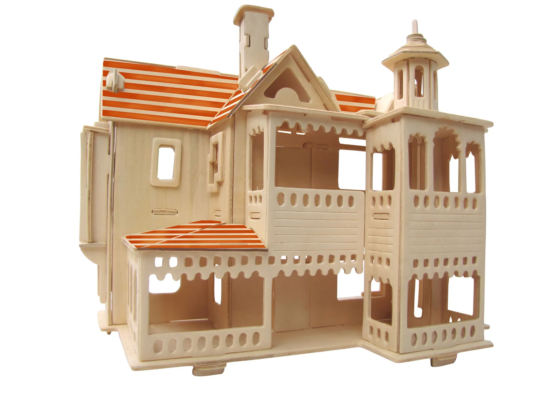 

Tuo wen Happy House Stereo Educational Puzzle Wooden DIY Hut Model Architecture Model Toy Wholesale