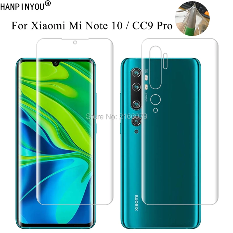 

Для Xiaomi Mi Note 10 Note10 / CC9 Pro CC9Pro прозрачный ТПУ/матовый гидрогелевый полное покрытие мягкая защитная пленка для экрана (не стекло)