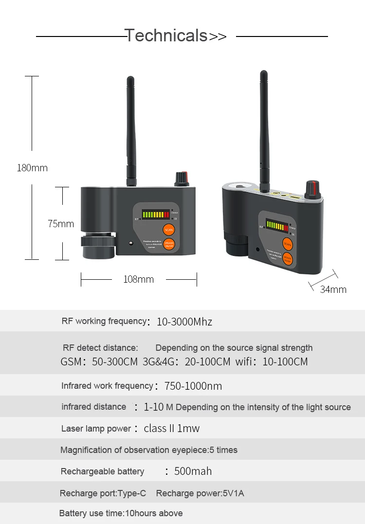 2020nova super detector de câmera sem fio