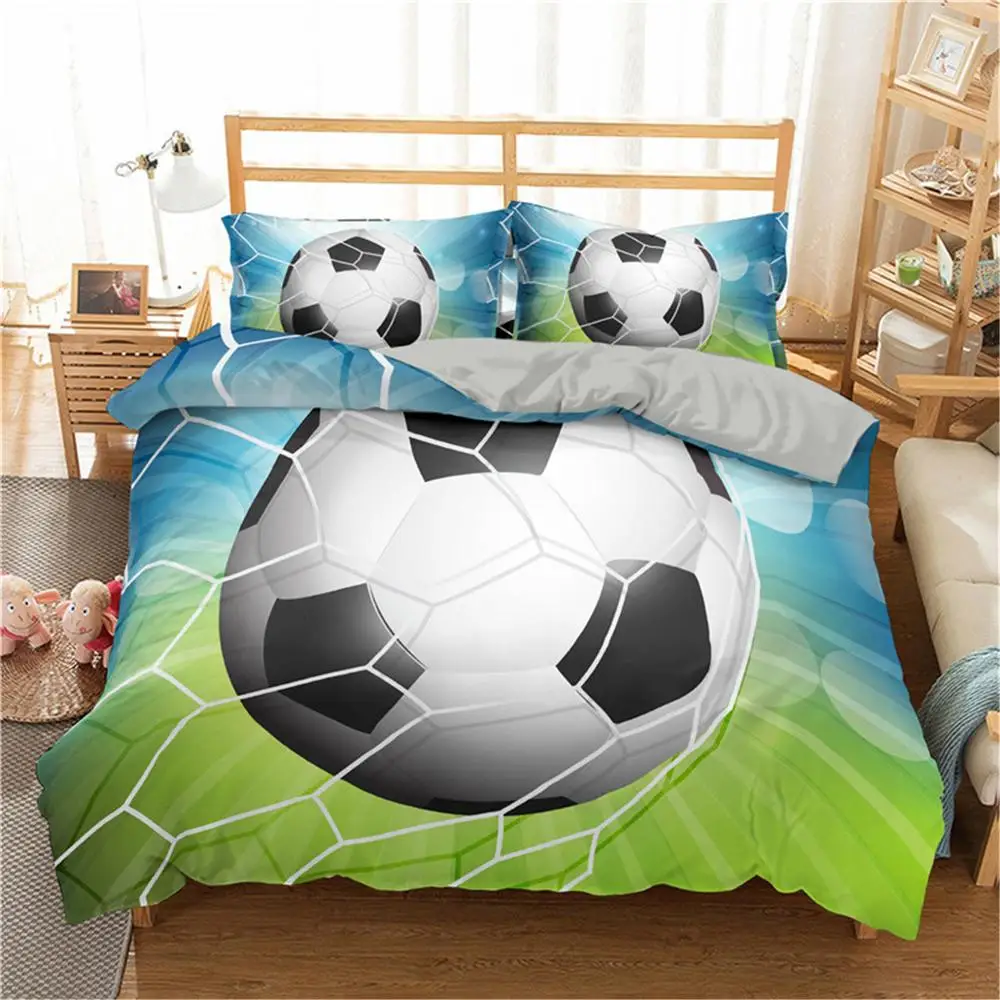 

Boniu Luxury Football 3D Printing Bedding Sets Printed Duvet Cover Set Twin Full Queen King Size Home Decor Bedspreads
