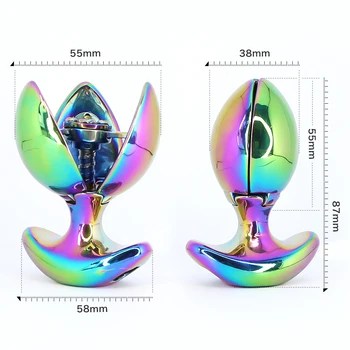 HEAVY Anus Beads ASS LOCK Stainless Steel Anal Lock Openable Anal Plug Dilator Anal Sex Toys For Men Woman Gay Anal Beads 2