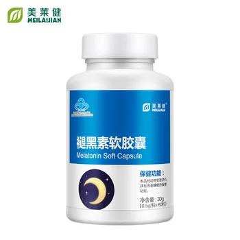 

Meilaijian Melatonin Soft Capsule 60 Pills Ampoule Sleeping Aid Improving Sleeping Quality 24 Months Hurbolism