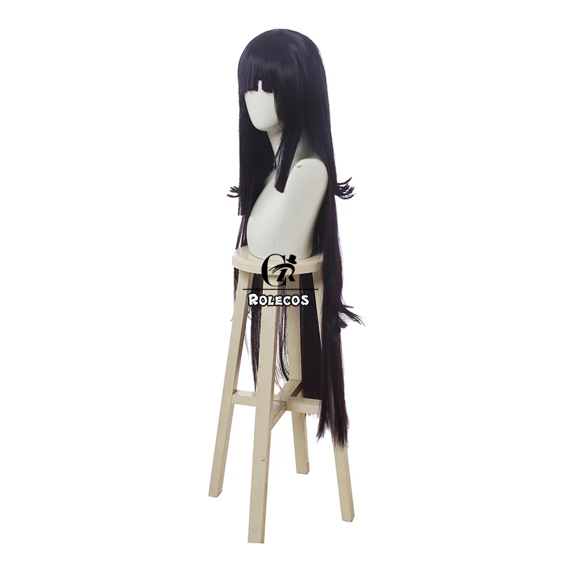 ROLECOS аниме Dangan Ronpa 2 косплей парик Mikan Tsumiki женские длинные волосы 100 см фиолетовый