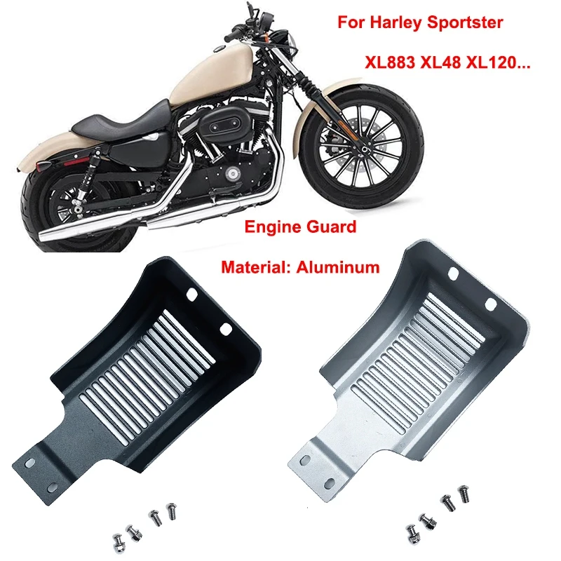 Шасси мотоцикла опорная пластина шасси двигателя защитная крышка для Sportster XL883 XL1200 XL48 2004