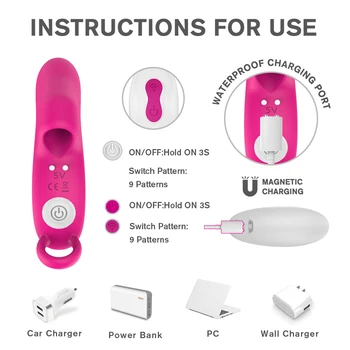 G Spot Finger Vibrator Wireless Remote Silent Vibrators for Couples for Intense Stimulation Control Waterproof Sex Toy 2