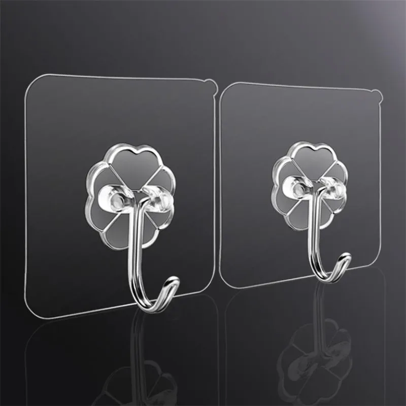 10PCS Transparent Strong Suction Hooks for Home Kitchen and Bathroom Cup Sucker Hanger Key Holder Storage Hangers | Дом и сад