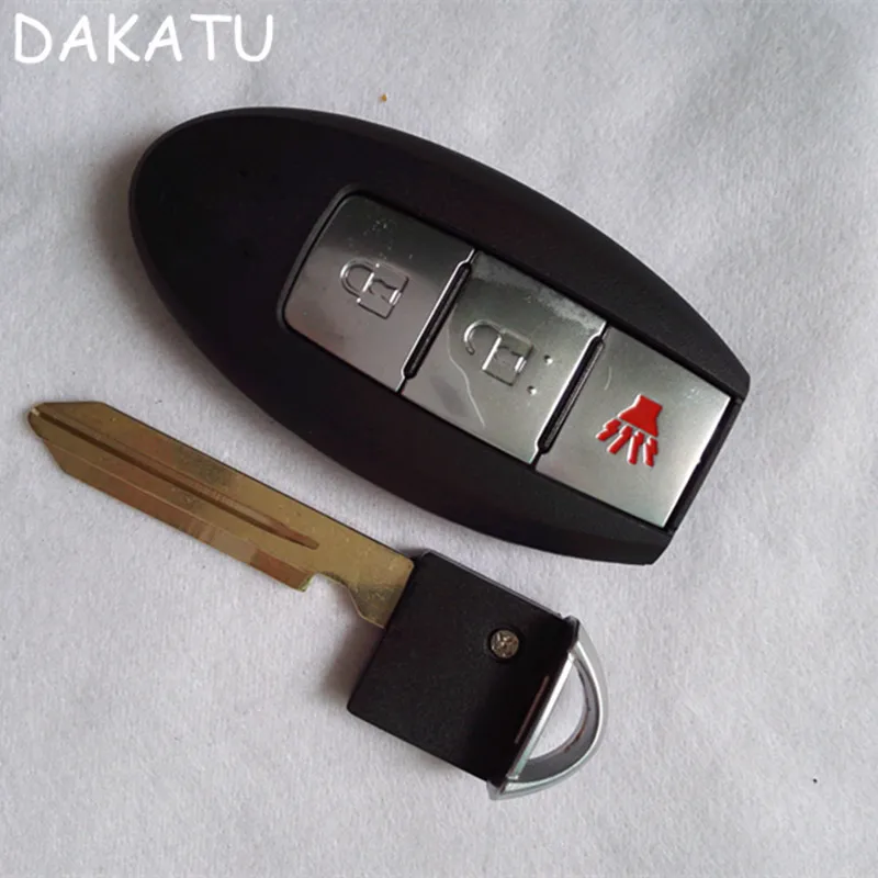 DAKATU с логотипом 3 кнопки смарт-пульт дистанционного ключа оболочки для Nissan ALTIMA MAXIMA Sentra Versa Teana keyless entrip fob чехол Крышка