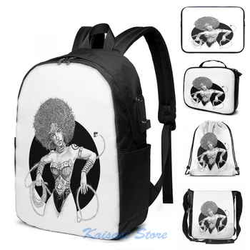 

Funny Graphic print Afro Caribbean Wonder by Ed Daviel USB Charge Backpack men School bags Women bag Travel laptop bag