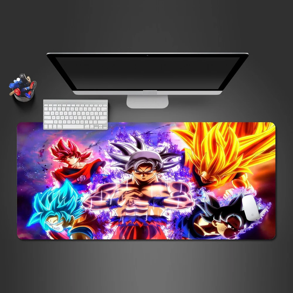 Коврик для мыши Dragon Ball, супер классный игровой коврик Wukong King Dragon, компьютерная клавиатура, настольные коврики, анимационная игра, компьютерный коврик для мыши