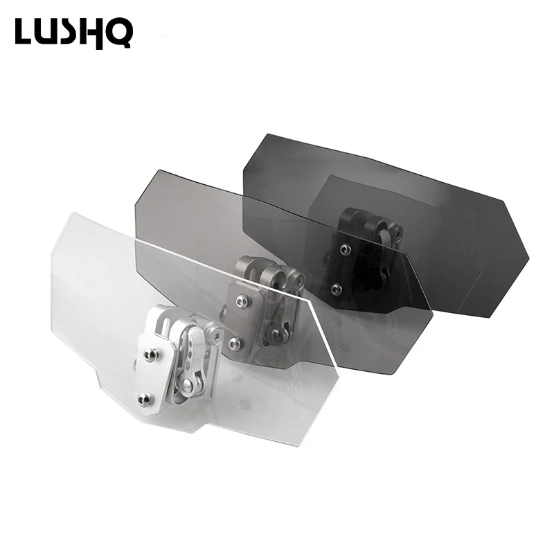 

Universal Motorcycle Windshield Airflow Adjustable Windscreens Extension for honda z50 dax cbr 1000 rr 2007 super cub xr 600