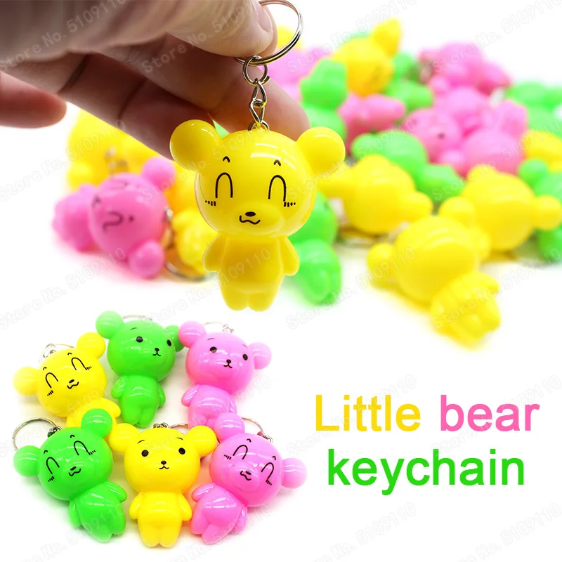 

Cute Cartoon Bear Keychain Cartoon Anime Cute Six Animal Bears Doll Keychains Keychain Backpack Bag Keychain Bear Cute Gift