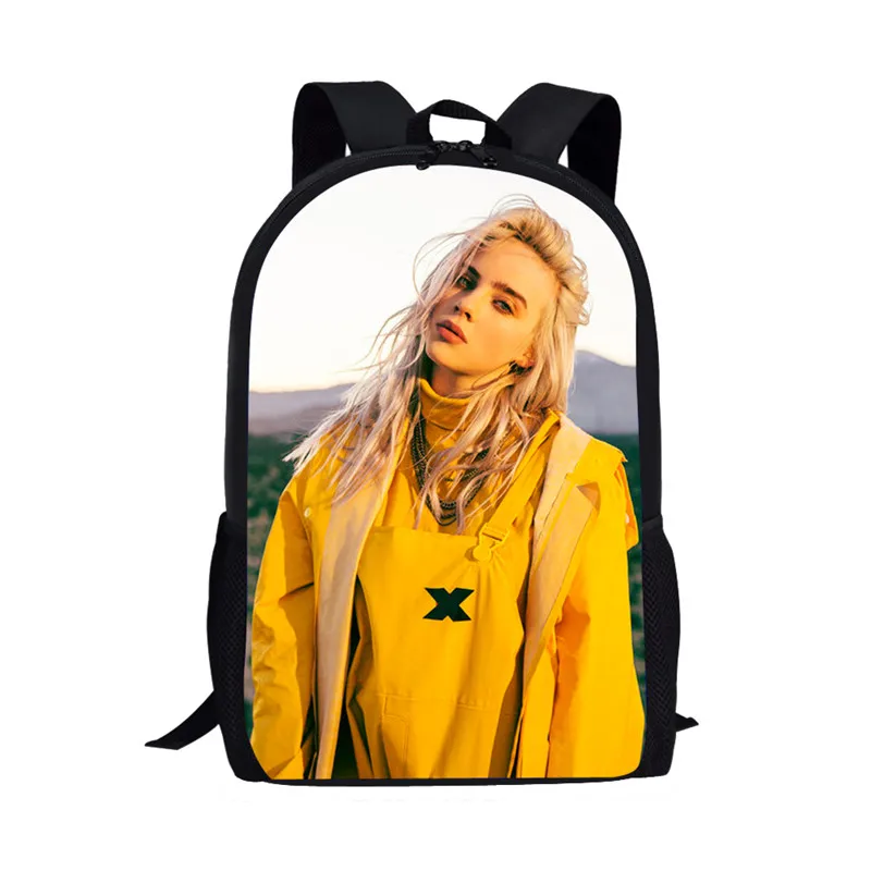 Школьные сумки с героями мультфильмов, детские рюкзаки Billie Eilish, Женский школьный рюкзак для подростков, девочек, рюкзак, детские рюкзаки, Mochila - Цвет: LH1097C