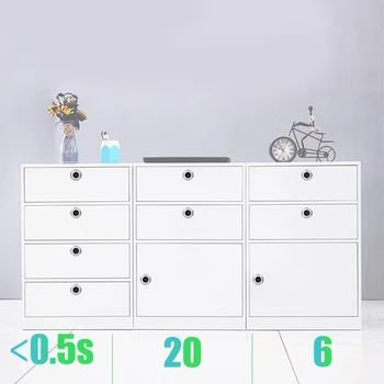 

Fingerprint Lock Cabinet Locks Biometric Keyless Wooden Box Furniture Drawer Fingerprint Locks Safety,Suitable for Home &Office