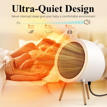 GAIATOP Heater For Home Electric Fan Heater Home Heaters Energy Saving Bedroom Heating For Office Space Heater Heater Portable 2