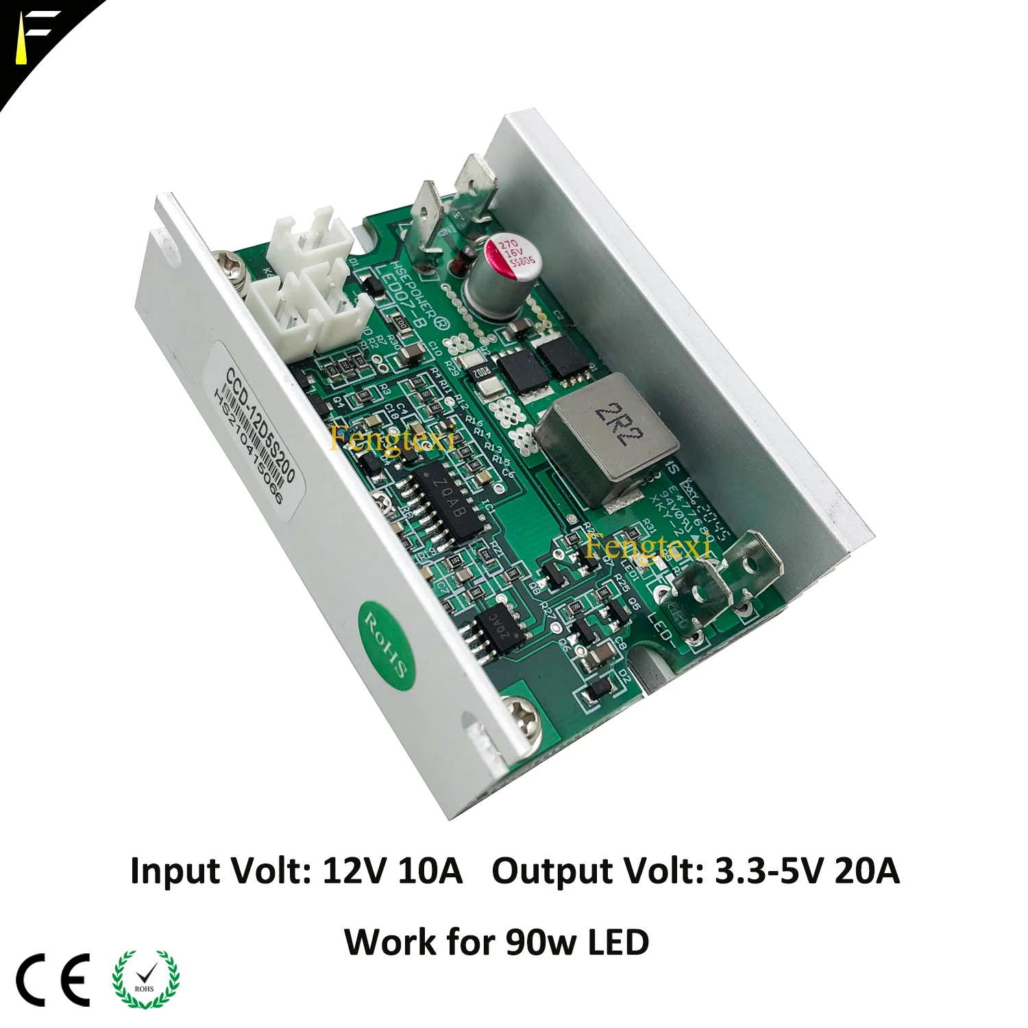 3.3-5V 20A Constant Current Drive Board fit 90w LED Light Brightness 0- Current Adjust for Stage Moving Head&Medical Lights