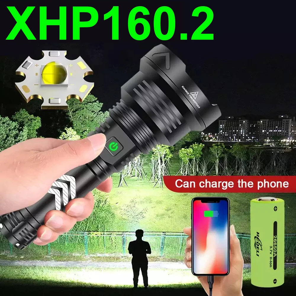 High Power Xhp160.2 Led Flashlight Powerful Xhp 160 Xhp90 Usb Tactical ...
