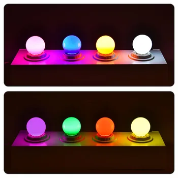 

10pcs Led Bulb Lamp 3W Colorful Bulb Lamp E27 B22 RGB Led Light SMD 2835 Flashlight Home Decor light AC 220V Globe Bulbs hot