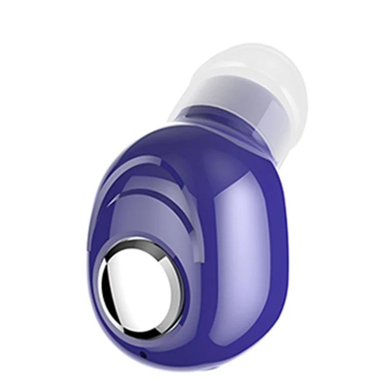 Фиолетовый Мини беспроводные Bluetooth наушники V5.0 стерео наушники-вкладыши с микрофоном спортивные наушники для бега наушники для всех телефонов Android IOS - Цвет: Фиолетовый