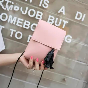 

New fringed diagonal pouch