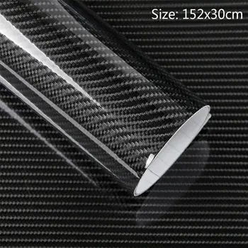 

Black Car sticker Auto 5D Waterproof Film Wrap Paper Decor Carbon fiber