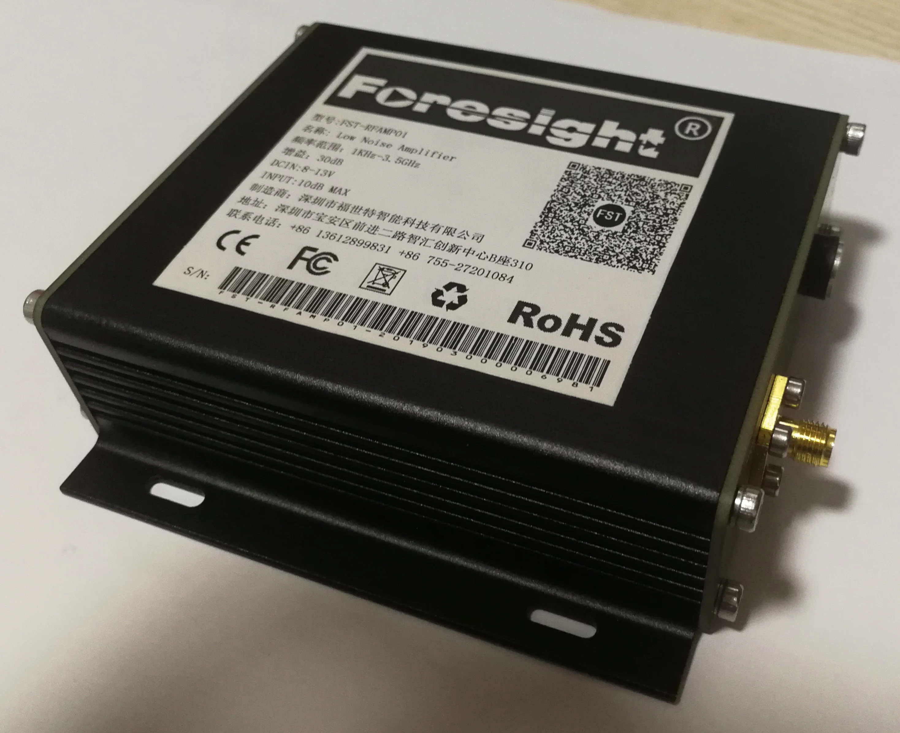

FST-RFAMP02 EMC EMI EMS Low Noise RF Amplifier 25dB DC-3.5G Equipment