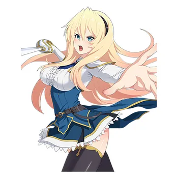 

13cm x 10.7cm Car Styling Sexy Beauty Saijaku Muhai no Bahamut Anime JDM Celestia Ralgris Car Sticker