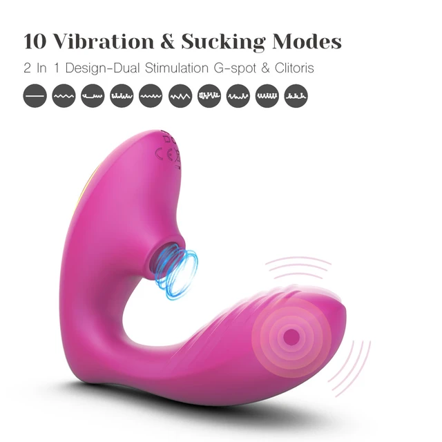 Tracy's Dog 10 Speeds Vagina Sucking Vibrator G Spot Clit Dildo