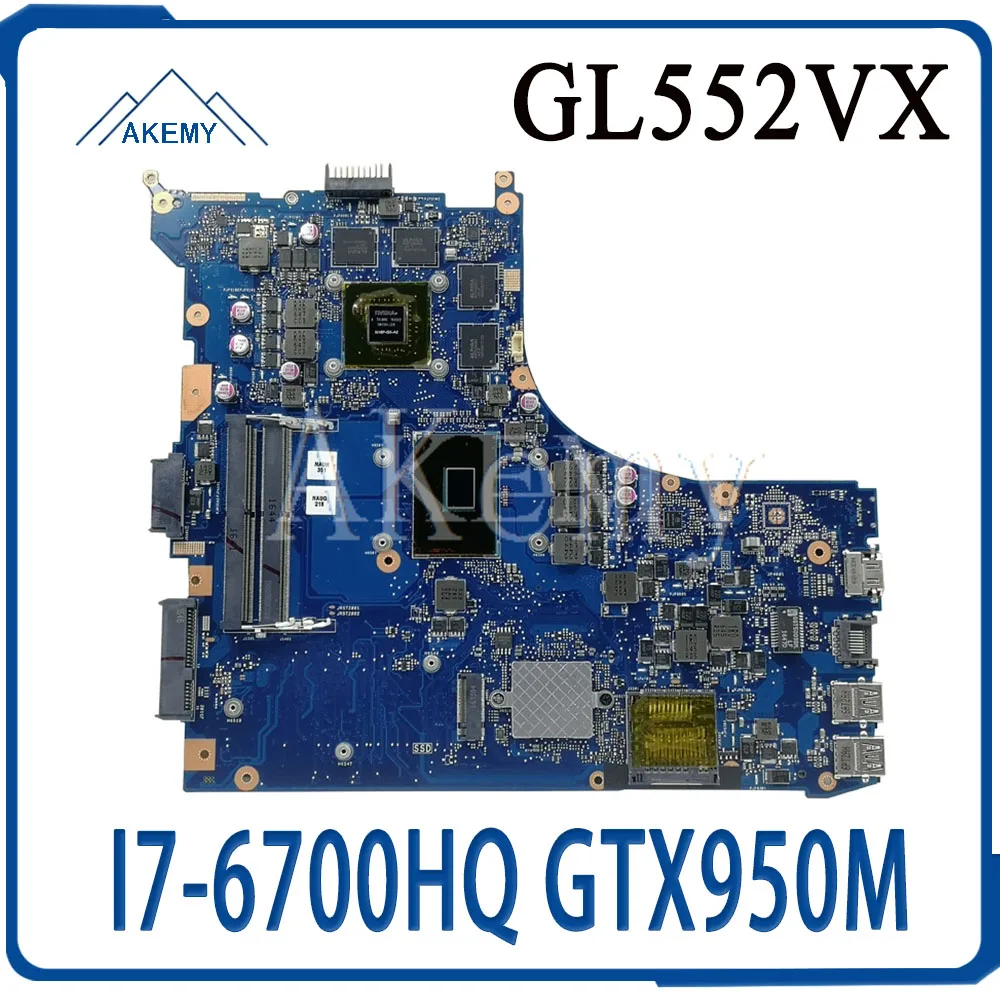 GL552VX Motherboard For Asus ROG ZX50V GL552V Laptop motherboard GL552VW REV 2.1 Mainboard I7-6700HQ GTX950M/GTX960M | Компьютеры и