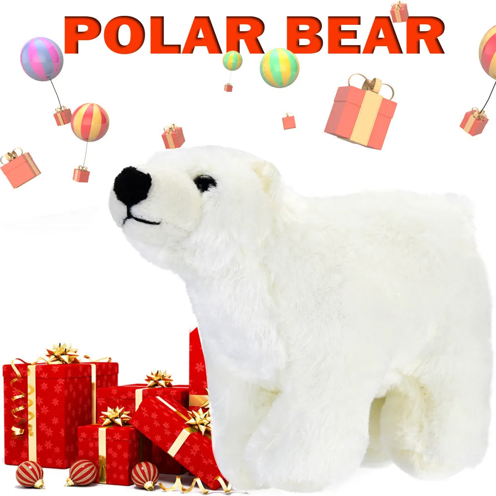 Cuddle Plush Polar Bear Stuffed simlation Animal Toys Seat Sofa Pillow Cushion Kawaii Plush Animal Girl toys gifts #B