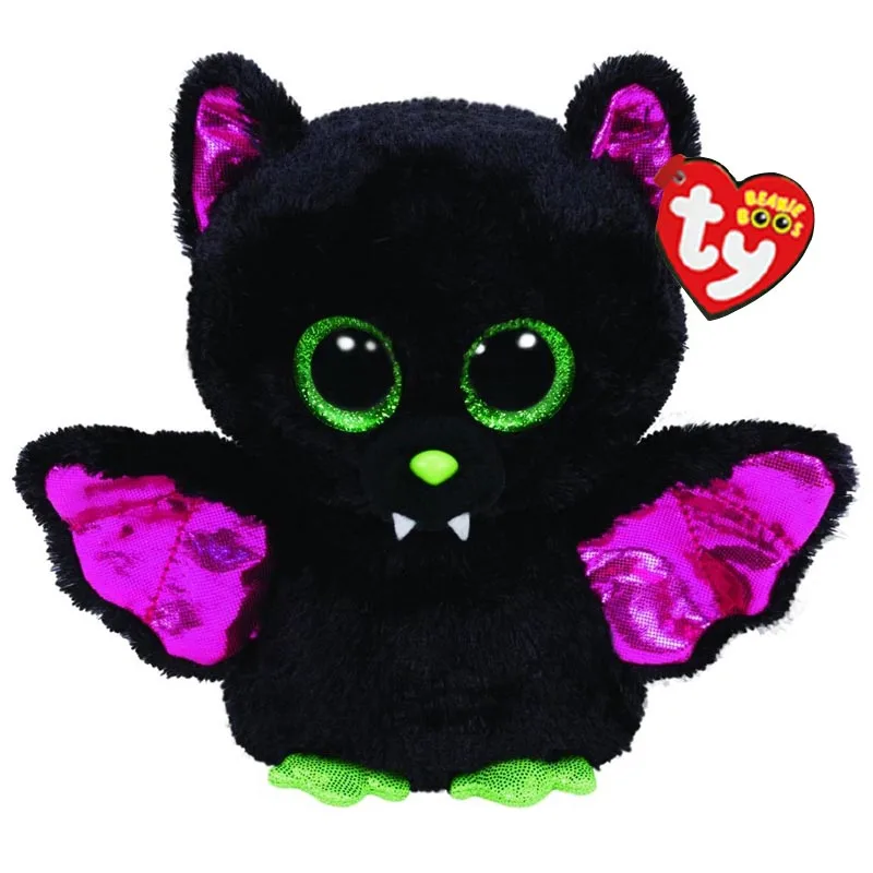 Плюшевая игрушка Ty Beanie Big Eye 15 см черная летучая мышь мягкая кукла-Зверюшка