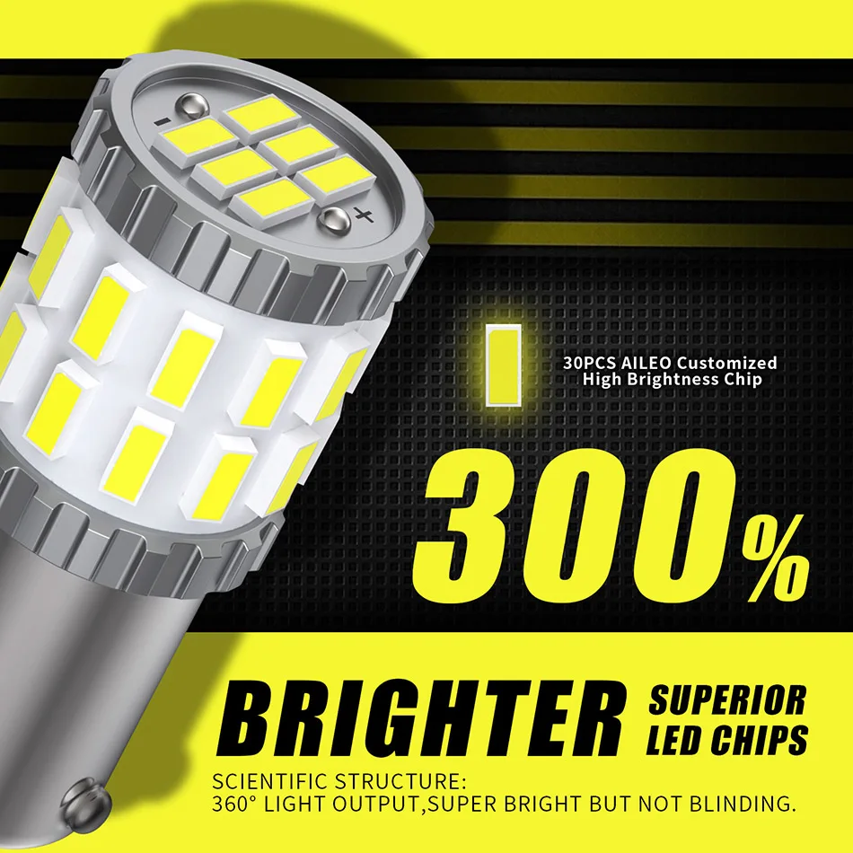 Ruiandsion - 10 lampadine LED da 24 V BAY9S, H21W, 64136, luce a LED per abitacolo, luci della targa