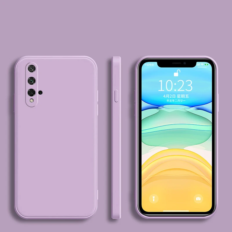 Fashion Square Frame Silicone Phone Case - Full Protection Soft Coque Cover