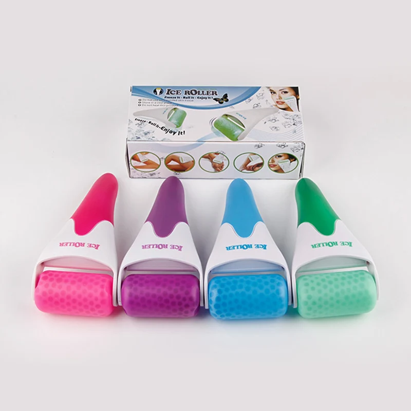 

Ice Roller New Skin Massager For Face Body Massager Skin Preventing Wrinkles Skin Cool Derma Tool Plsatic Head 4 color