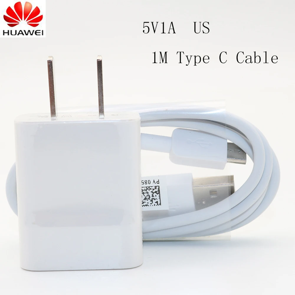 Оригинальный huawei 5v1a зарядное устройство адаптер 1a Type C кабель для передачи данных