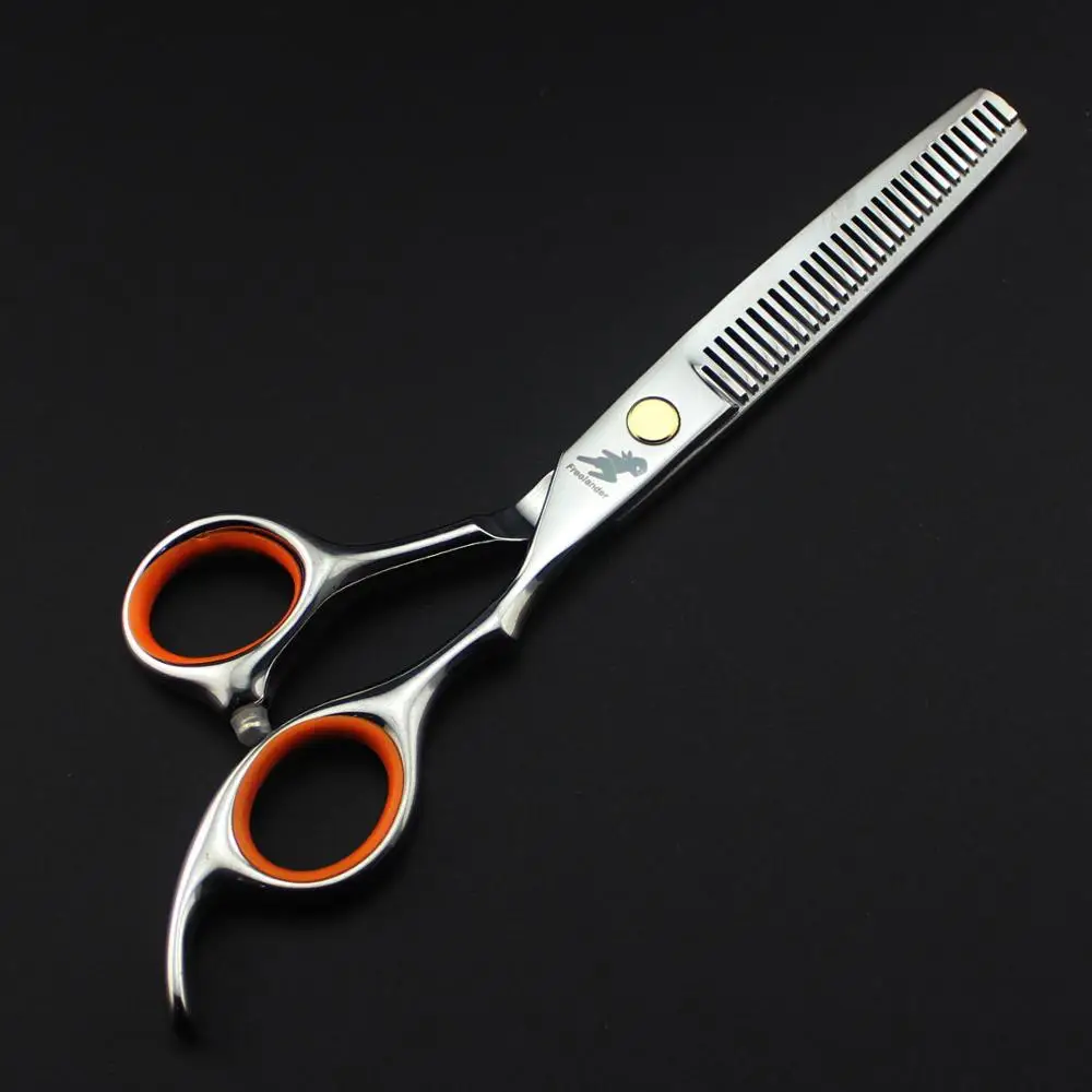 thinning scissors 6,0 Профессиональные Парикмахерские ножницы из нержавеющей стали, парикмахерские ножницы, парикмахерские ножницы для волос, класс с большим захватом лезвий - Цвет: thinning scissors