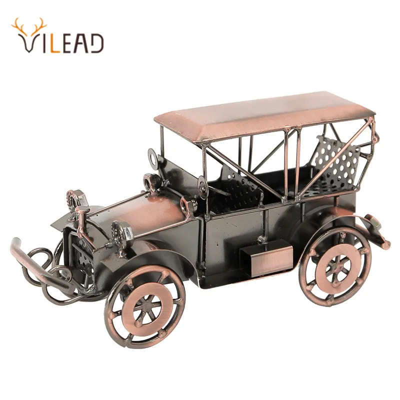 Классическая железная модель автомобиля VILEAD 10 5 см фигурки ретро ремесла из