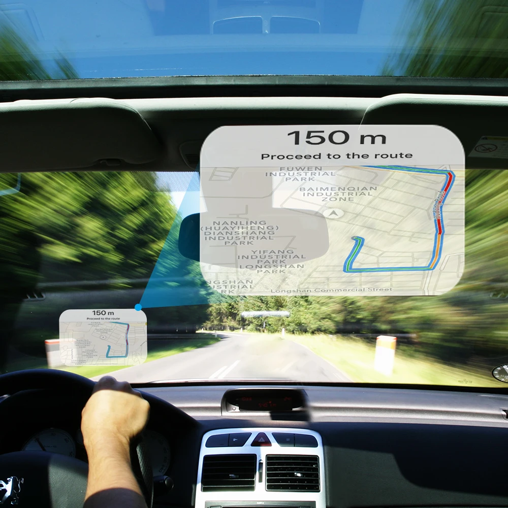 1 шт. HUD светоотражающая пленка для автомобиля расход топлива ускоряет движение