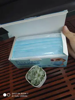 

50 uds/100 Uds. Envasados individualmente máscara de filtro de tres capas mascarillas de polvo desechable máscara facial antinie