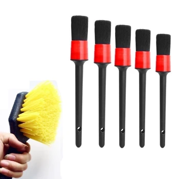 

Wheel Tire Brush, Soft Bristle Detailing Brush, Cleans Dirty Tires & Releases Dirt and Road Grime for Easy Scrubbing